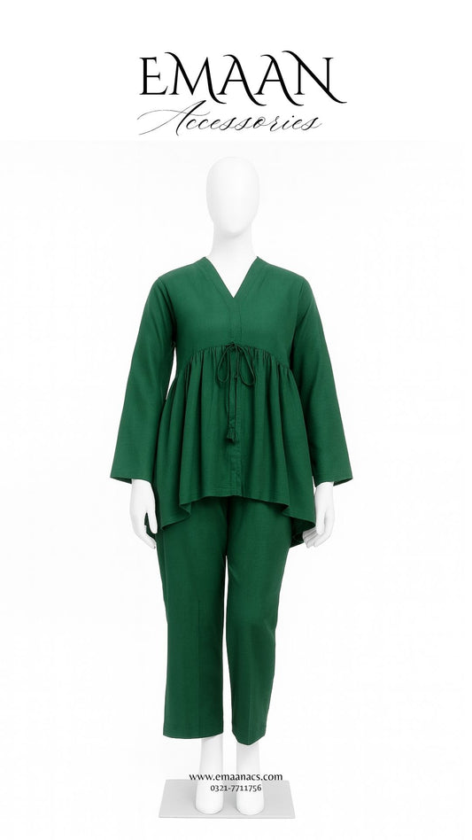 Green Light Karandi 2 Piece – Shirt & Trouser (Ready to Wear)