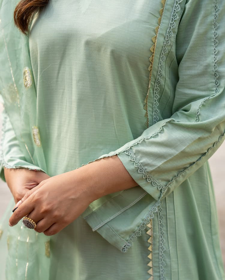 Zinc Lawn & Jacquard 2 Piece – Shirt & Dupatta (Ready to Wear)