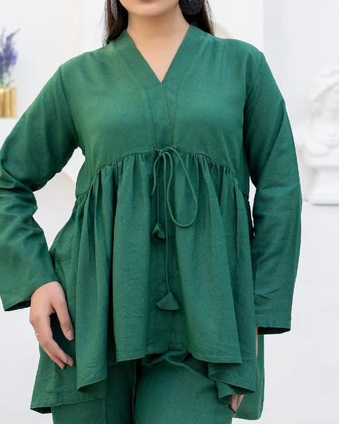 Green Light Karandi 2 Piece – Shirt & Trouser (Ready to Wear)