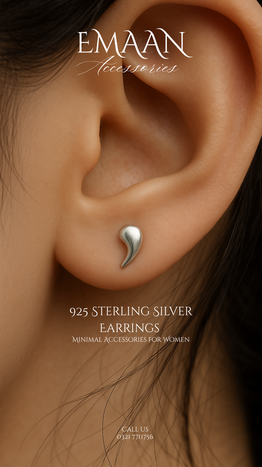 Silver Dew 925 Sterling Silver Stud Earrings