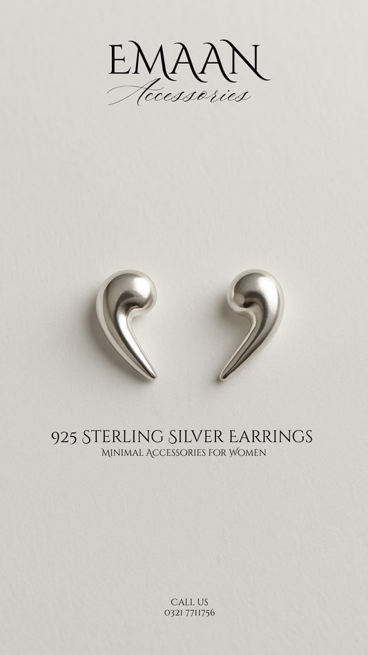 Silver Dew 925 Sterling Silver Stud Earrings